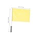 MOBUTOFU 2pcs Soccer Referee Flags Multi-use Signal Flags for Outdoor Sports for and Events Comfortable Grip for Easy Handling