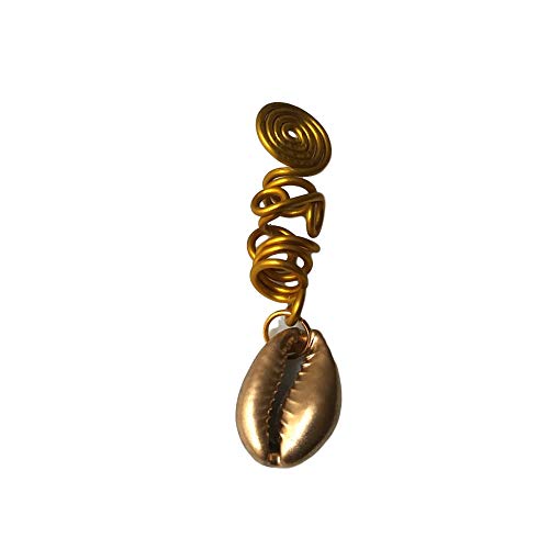 Pyrite Cowry Dreadlock Bead Loc Jewelry Braiding Hair Accessory