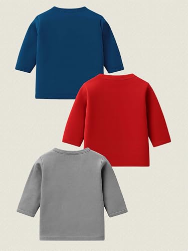 Image of Kidbee Baby Front-Open Cotton Jabla /Top, Full Sleeve, Unisex, Months, Pack of 3