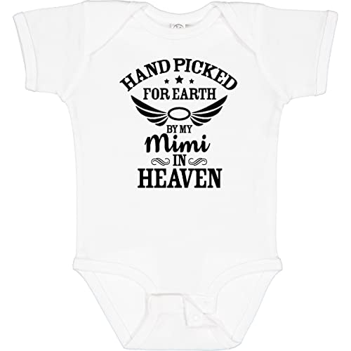 inktastic Handpicked for Earth By My Mimi in Heaven with Angel Baby Bodysuit