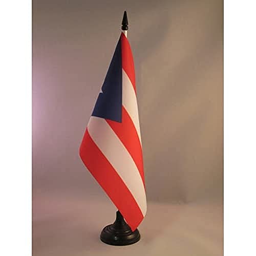 AZ FLAG Bandiera da Tavolo Portorico 21x14cm