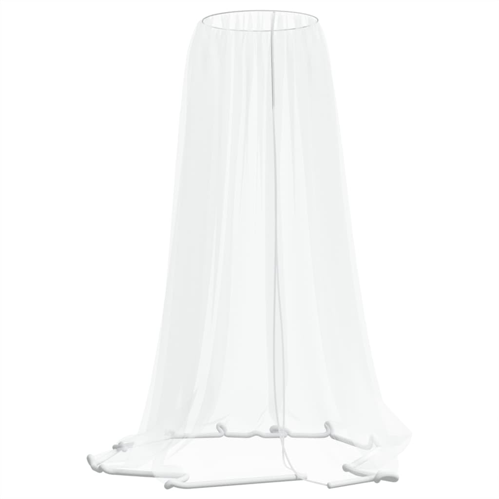 vidaXL Mosquitera para sombrilla 220 Malla Blanca Φ300x230 cm, Malla antimosquitos, mosquitera de Viaje, mosquitera para sombrilla de Patio