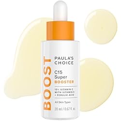 Paula's Choice BOOST C15 Super Booster, 15% Vitamin C Serum for Face, Face Serum with Vitamin E & Ferulic Acid for Discoloration & Glow, Fragrance-Free