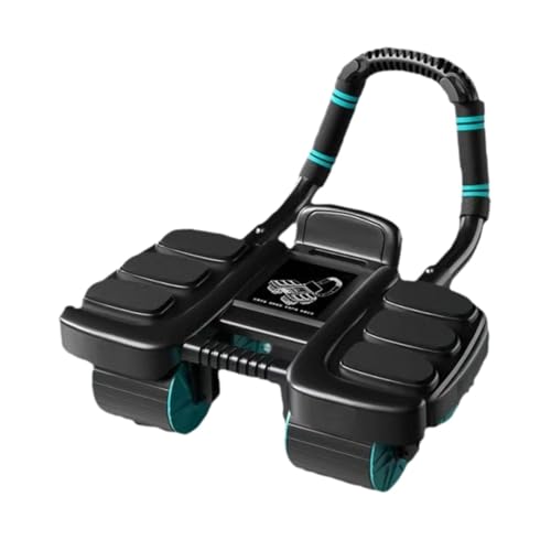 LeeQinersw Rodillo Abdominal de 4 Ruedas con Soporte de Codo Equipo de Entrenamiento de Fuerza Del Núcleo