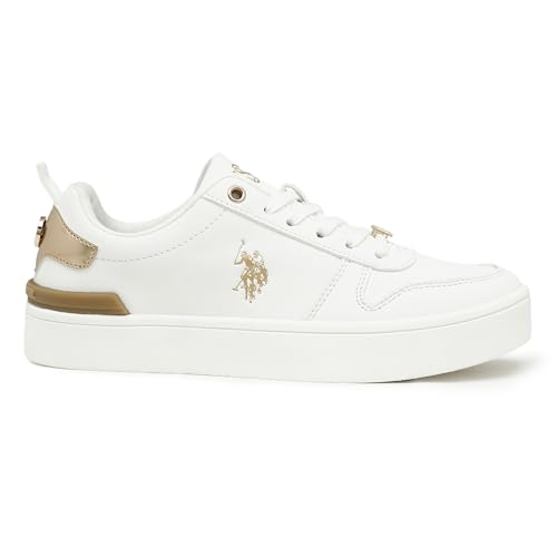 Image of U.s polo assn.Women Arya 3.0 White Casual Shoes with Comfort Insole