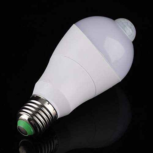 Sharainn Motion Sensor Light Bulbs, 350°Rotating Sensing Head E27 Motion Sensor Light 3000K - Image 3