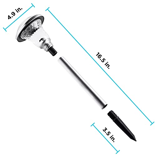 BLACK+DECKER Solar-Powered Outdoor Path Light - 8 Pack (BDSLPT8P) - image 3