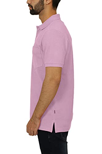 Image of Celsius Men's Half Sleeve Classic Solid Pique Polo with Pocket
