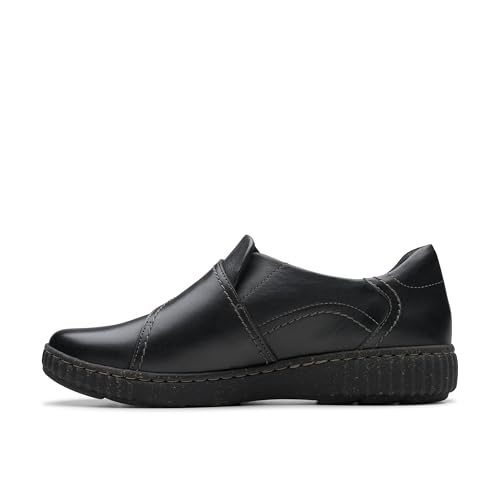 Clarks Clarks Collection Women's Caroline Dalia Loafer, Black Leather, 8 Medium US