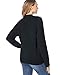 Fuinloth Women's Cardigan Sweater, Oversized Chunky Knit Button Closure with Pockets Black Large