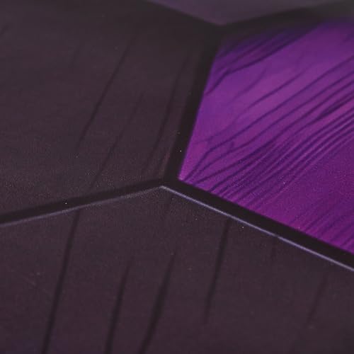 Image of Blueshyhall 2PCS Car B-Pillar Vinyl Decals, Purple Hexagon Personalized Vehicle Door Pillar Sticker, HD Printed PET Honeycomb Waterproof Sun Protection Scratch Cover
