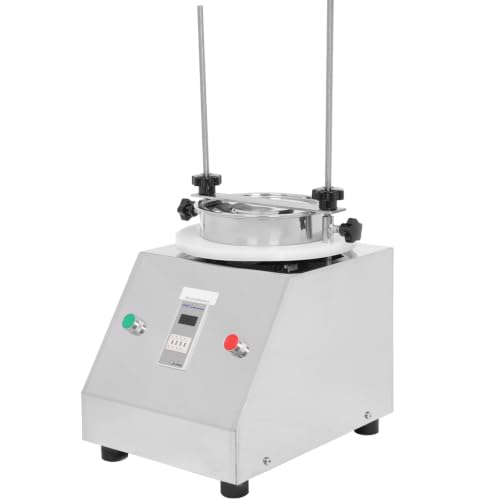 BANEBONE 125W Electric Vibrating Screen Sieve Shaker Machine – Lab Sifter with 304 Stainless Steel Body,1-7 Layer Sieves Capacity, Timer Function & Low Noise for Accurate Particle Separation in Food