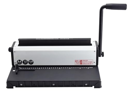 Hochleistungs-Buchbindemaschine mit einstellbarem Rand – Doppelspiral-Eisenringbinder für Schule und Büro