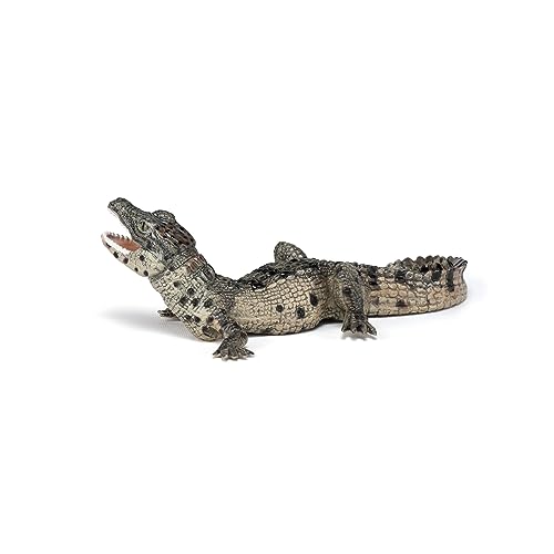 Papo - Tierfigur - Baby Krokodil, Erste Schritte in der Welt der Reptilien, Kinderspielzeug ab 3 Jahren - Sensibilisierung für die biologische Vielfalt des Wassers