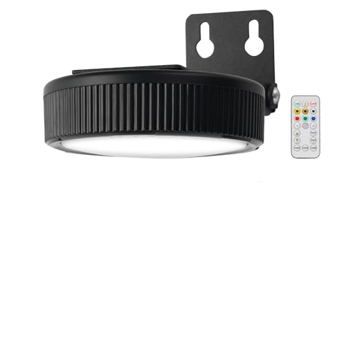 SPARKGEMEI Battery Operated Picture Light, Puck Lights with Remote, Picture Lights for Wall, Picture Frame Lights with 20 Color Changing, Wireless Magnetic Art Light for Accent, Paintings-Black