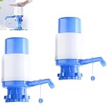 Water Bottles Pump 5 Gallon, 2 Pcs Chillers Water Fountains Manual Hand Pressure Drinking Fountain Pressure Pump Water Press Pump, Water Jug Dispenser, Hand Water Cooler Dispenser with Tap