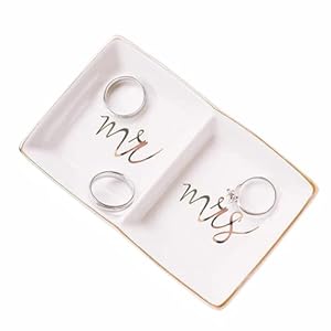 Mr and Mrs Ring Dish Jewelry Dish C...