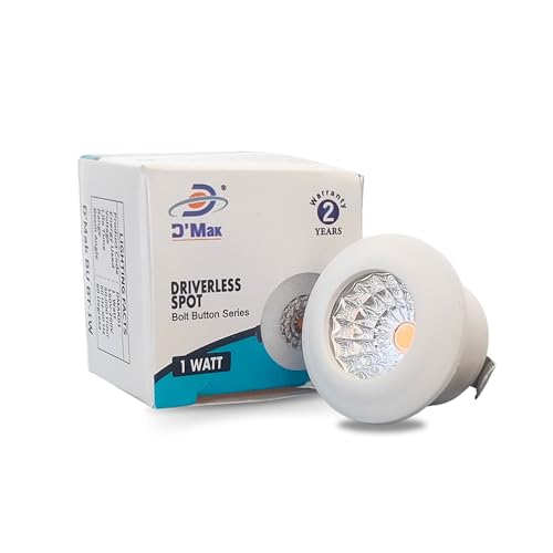 Image of D'Mak 1 Watt Round LED Button COB Pink Focus Light for POP /Recessed Lighting (Pink, Pack of 4)