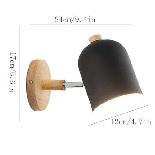 Luz de pared interior de diseño nórdico moderno y aplique LED minimalista para dormitorio 4