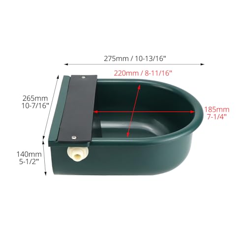 QWORK® 1 Stück Tränke aus Kunststoff, Automatische Tränke, Ideal für Rinder, Pferde, Schweine