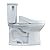 TOTO Drake Transitional WASHLET+ Two-Piece Elongated 1.28 GPF TORNADO FLUSH Toilet with C5 Bidet Seat, Cotton White - MW7863084CEG#01