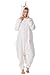 corimori 1852 Mia das Einhorn Damen Herren Onesie Jumpsuit Anzug Einteiler Kostüm Verkleidung Gr. 170 - 180cm, Weiß