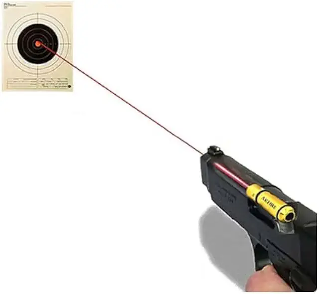 9mm Trockenübungslaser-Patrone mit rotem Punkt für realistisches Training