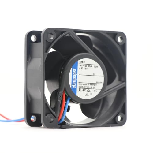 Ventilatore assiale per armadio, ventola Ebm Papst, 624N 24VDC 92mA 2.2W Fan