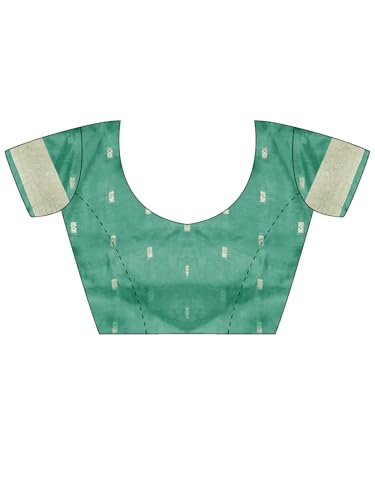 Image of AKHILAM Women's Cotton Silk Floral Printed Saree With Unstitched Blouse Piece (VAISHALI101 SU Parent)