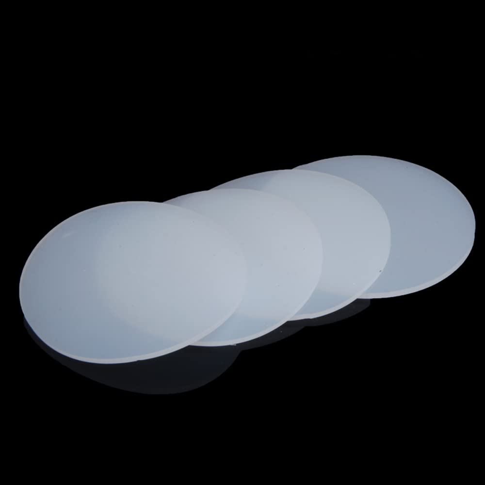 1 weiße Silikonkautschukplatte – 30 mm bis 220 mm Durchmesser, 1 mm – 5 mm dick, antihaftbeschichtete/reißfeste Matte for Bastelarbeiten/Dichtungen(220mm x 2mm)