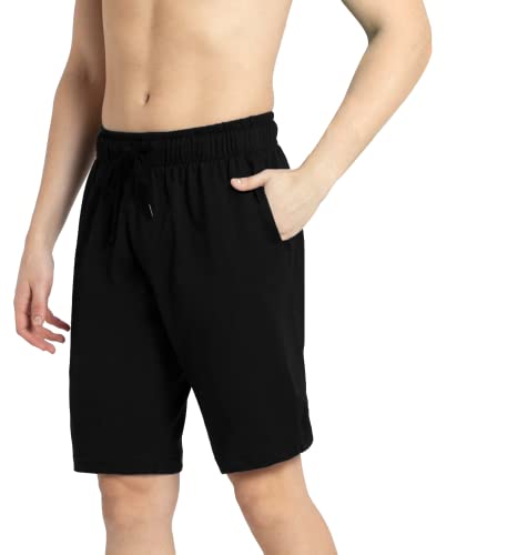 Image of KART BLACK Plus Sizes Men's Cotton Knee Length Shorts(M,L,XL,XXL,XXXL,4XL,5XL Shorts)| Casual and Night Wear Mens Shorts