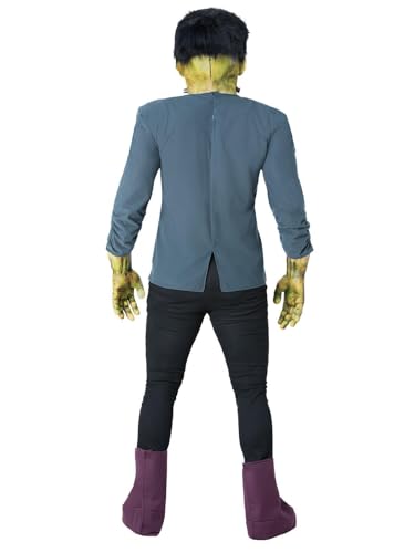 Smiffys Universal Monsters Frankenstein Costume, Adults Jacket, Mock Top, Latex Mask & Gloves - Image 3