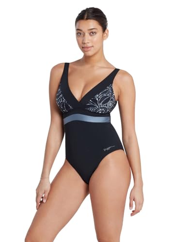 Zoggs Maillot de bain résistant au chlore avec maintien Stellar Squareback
