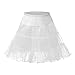 Abaowedding Flower Girls Hoopless Petticoat Crinoline Child's Tutu Underskirt Slips(Short-White,Large)