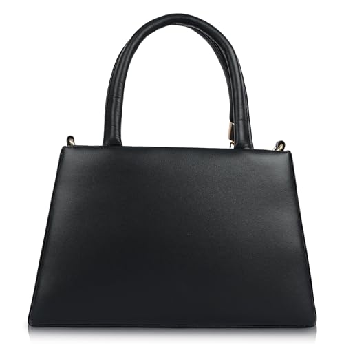 Image of Gold Rose Women's Elegant Color Block Handbag - Stylish Top Handle Purse for Office, Party & Daily Use | Premium Structured Ladies Hand Bag