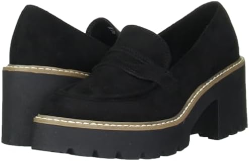 DV Dolce Vita Womens Temecula Loafer, Black Faux Suede, 9 US | Image 6