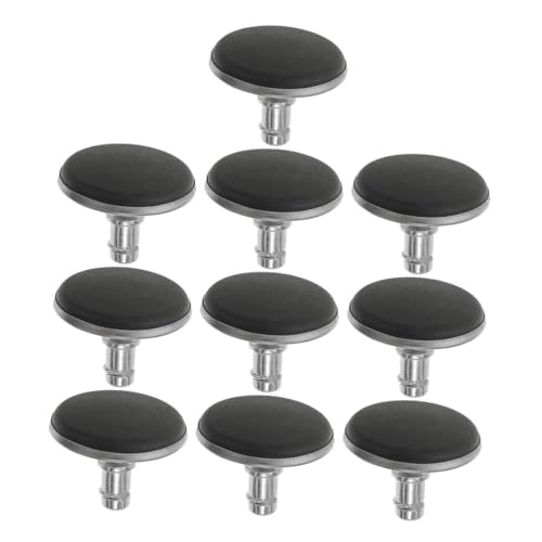 GLSTOY 10個 可調節脚付きチェアキャスター 固定足ロック機能付き 家具脚交換用 属製 耐摩耗性 床保護 オフィス 家用デスクチェア対応