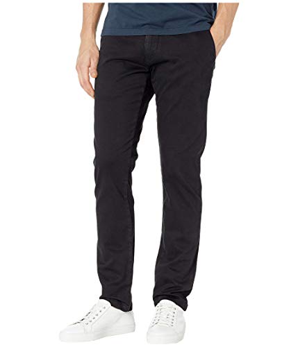 Mavi Men's Johnny Regular Rise Slim Leg Chino Pants, Black Sateen Twill 33 x 32