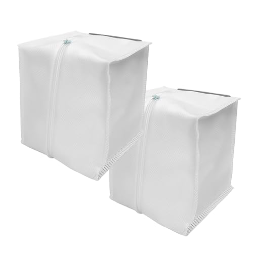 Replacement Reusable Zipper Dust Bags Compatible with iRobot Roomba i1 i1+ i2 i3 i3+ i4 i4+ i5 i6 i6+ i7 i7+ i8 i8+ j5 j5+ j6 j6+ j7 j7+ j8+ j9+ s9 s9+ Plus Vacuum Automatic Dirt Disposal (2 Pack)