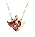 WAY2BB - Collier Baton lunaire de Sailor Moon (Broche coeur lunaire)