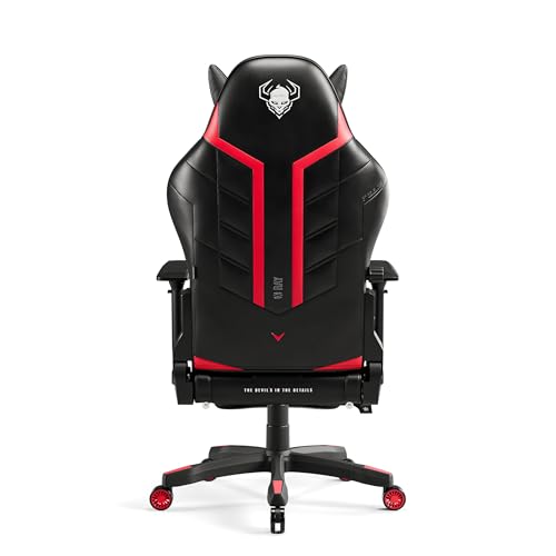 X-Ray Sedia Gaming Gamer Per Bambini Poltrona da Ufficio Scrivana Braccioli 4D Design Ergonomico Perforazione Pelle S­intetica Funzione di Inclinazione Nero-Rosso Normal (L) - Sedia gaming - Immagine 8