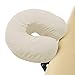 Saloniture 4-Pack Premium Microfiber Face Cradle Covers - Ultra Soft Fitted Massage Table Cradle Cover - Natural