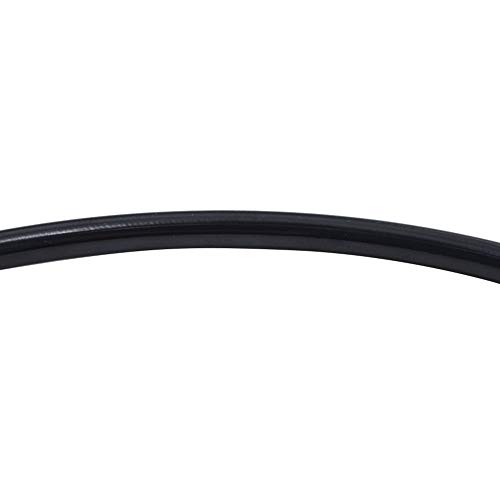 AHL Länge: 95cm Motorrad Schwarz Kupplung Bremse Schläuche Bremsleitung Ölschlauch Bremsschlauch mit Geflochtenem Edelstahl und Aluminiumlegierung Verbinder