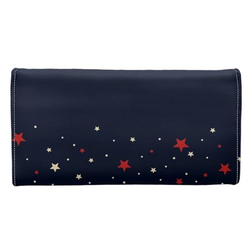 Image of AFPANQZ USA 250 Years Print Women's Pu Leather Wallet RFID Blocking Multi Card Holder with Multi Pocket, Mothers Day Gifts
