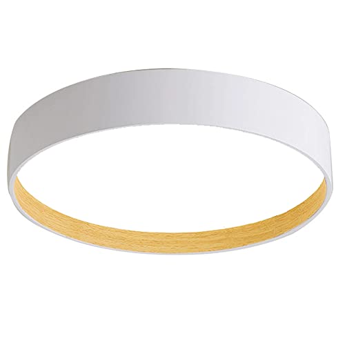 DOBQHWY Luces Panel En Forma Disco Vintage Lámpara Techo Para Decoración Comedor Lámpara Descarga Pantalla Acrílica Ultradelgada Escandinavia Luz Blanca Fría Iluminación Plana para Dormitorio,Lavadero