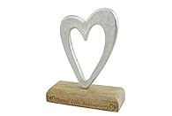 Engraved ‘Happy 10th Anniversary’ An aluminium rustic heart mounted on a wooden stand. An eye-catching decoration you’ll be proud to display. A lovely anniversary gift for your tenth anniversary. Celebrate your 10th anniversary with a loving free sta...