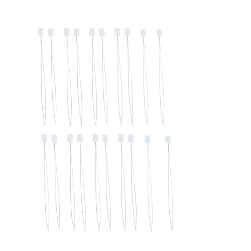 Long Needle Threaders for Punch Needles Embroidery Stitching Craft Tool Sewing Machine Needle Threader Quick Needle Threaders Tool Cross Stitch Supplies (20,7.87 * 0.39inch)