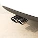 FAIZJUNBEN 3 inch exhaust tip, universal stainless steel exhaust tailpipe dual tailpipe slant for most cars