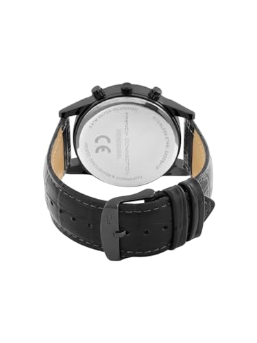 Image of French Connection Cedric Maroon Round Dial Mens Mult Function Watch FCN093BBL
