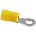 NTE 76-IRT12-5/16C 100Pk PVC Ins Ring Terminals 12-10 Awg 5/16" Stud